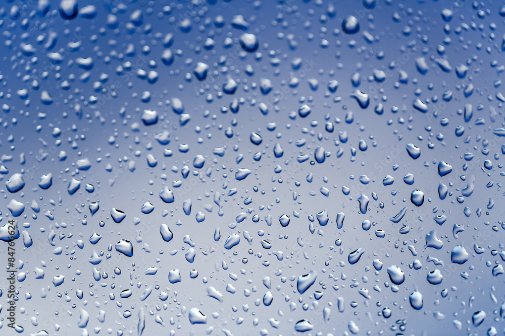 Cold rain drops on window Cold rain drops on window
