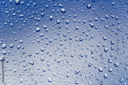 Wallpaper Mural Cold rain drops on window Torontodigital.ca