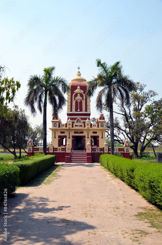 Old Hindu temple in Kushinagar, India 