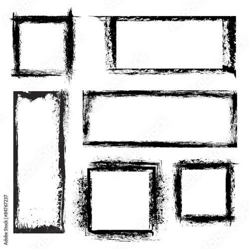 Grunge frames set