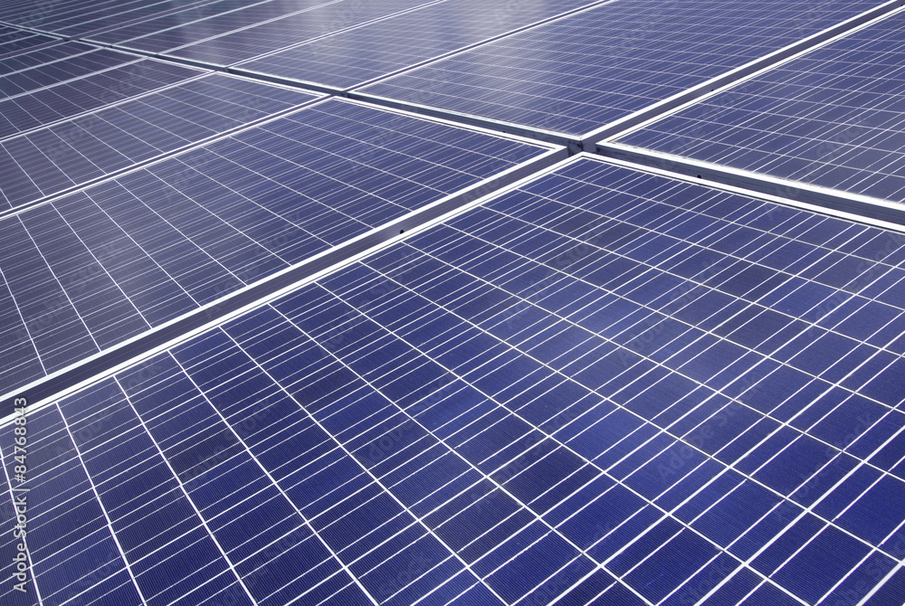 background of Blue solar panels background of Blue solar panels