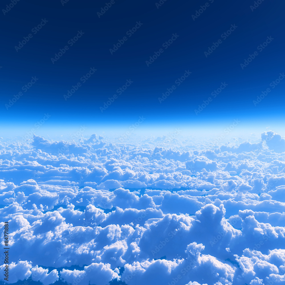 青空と雲海 Stock イラスト Adobe Stock