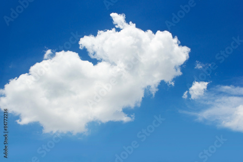 blue sky with cloud in summer