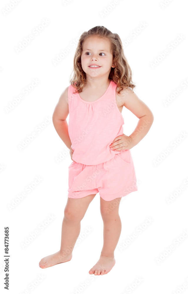 Cute little girl with three year old smiling Cute little girl with three year old smiling