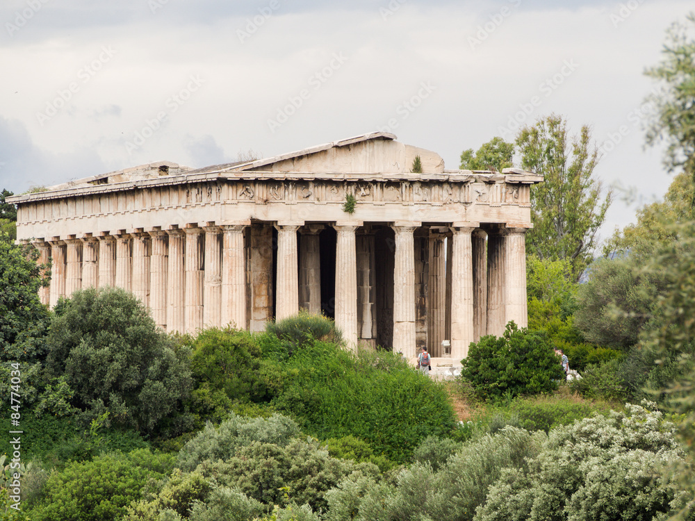 Temple of Hephaestus at ancient agora of Athens, Greece
