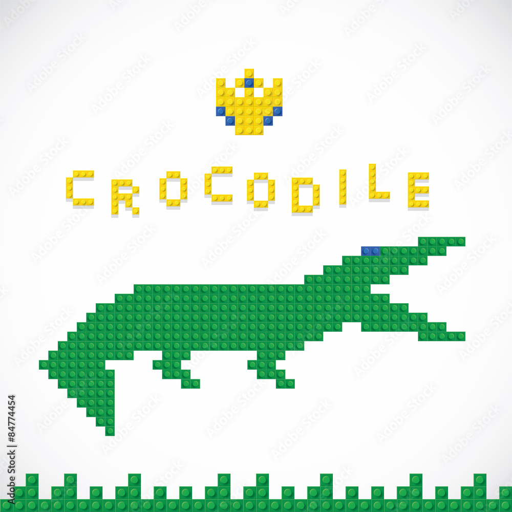 Unique Plastic Parts Crocodile Toy
