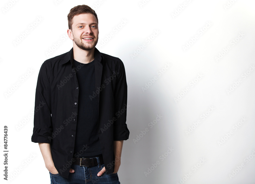 Fototapeta premium Casual young man looking at camera