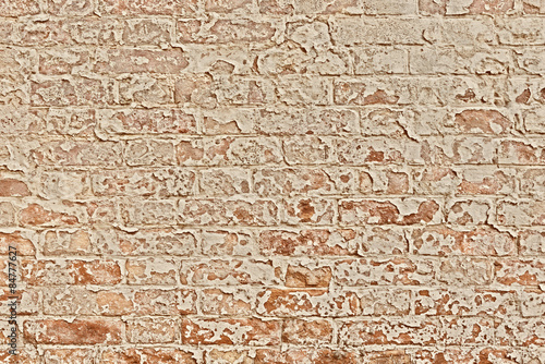 Texture. Brick. Wall. A background with attritions and cracks