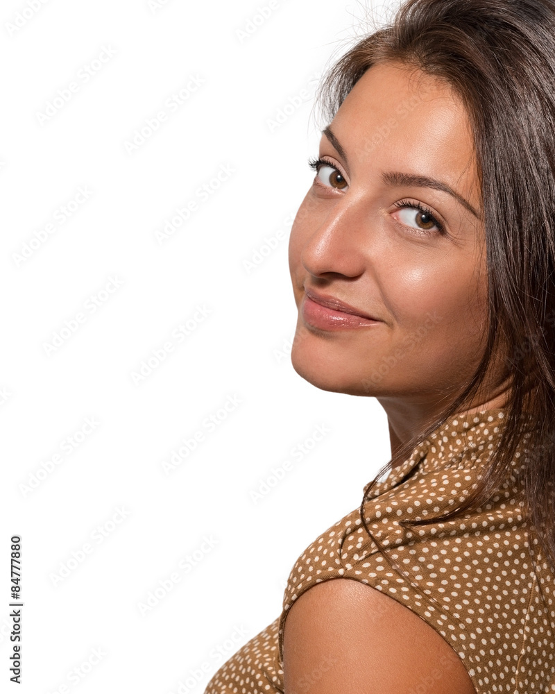 Portrait of a beautiful young smiling woman Portrait of a beautiful young smiling woman
