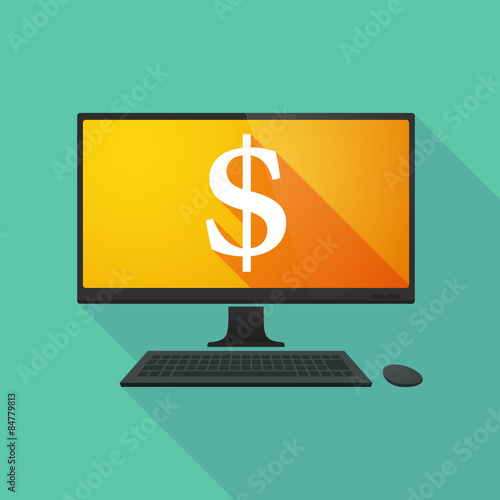 Personal computer with a dollar sign