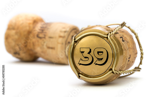 Champagnerkorken Jubiläum 39 Jahre