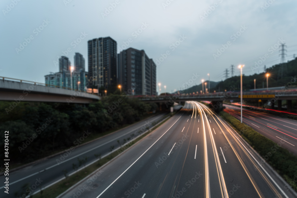 traffic at night