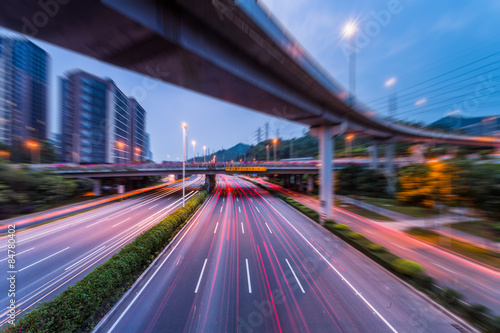 traffic at night