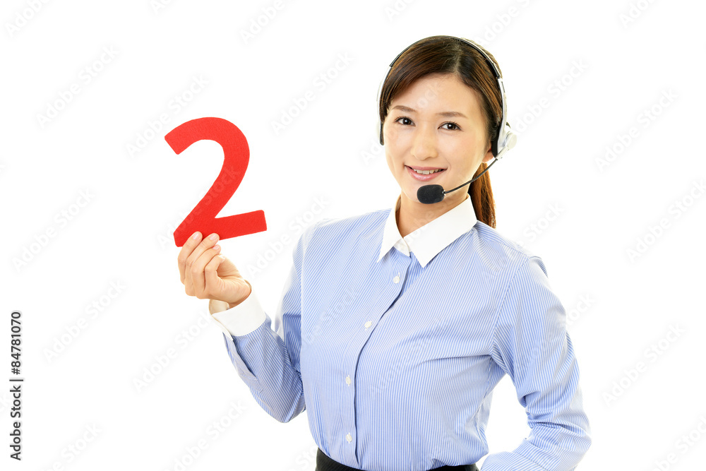 笑顔のオペレーター