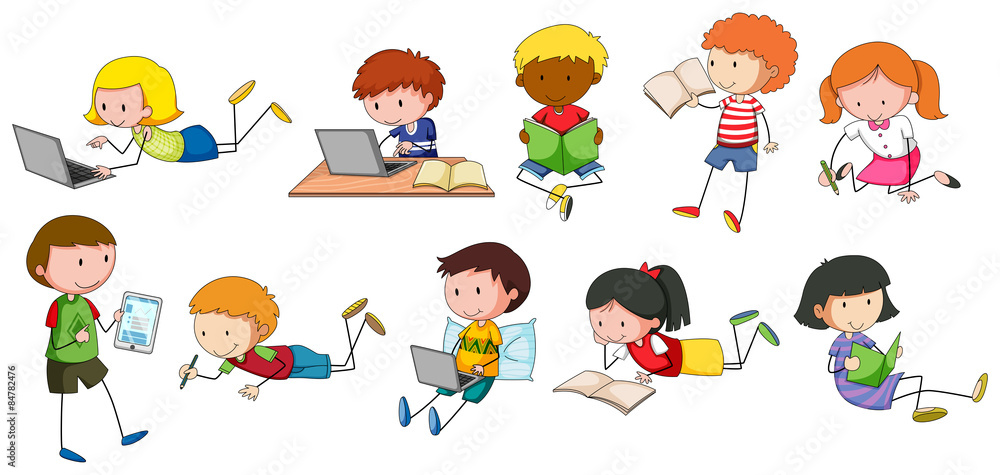 Fototapeta premium Children