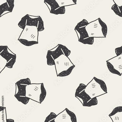maid clothes doodle seamless pattern background
