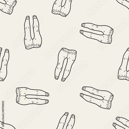 pant doodle seamless pattern background