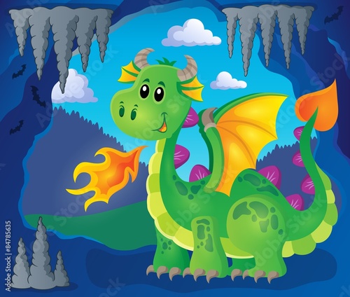 Image with happy dragon theme 3