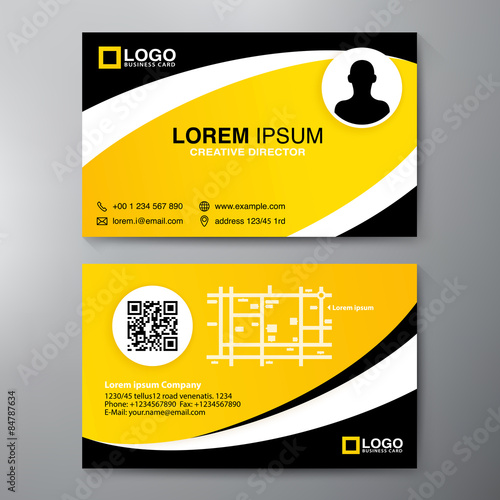 Modern Business card Design Template.