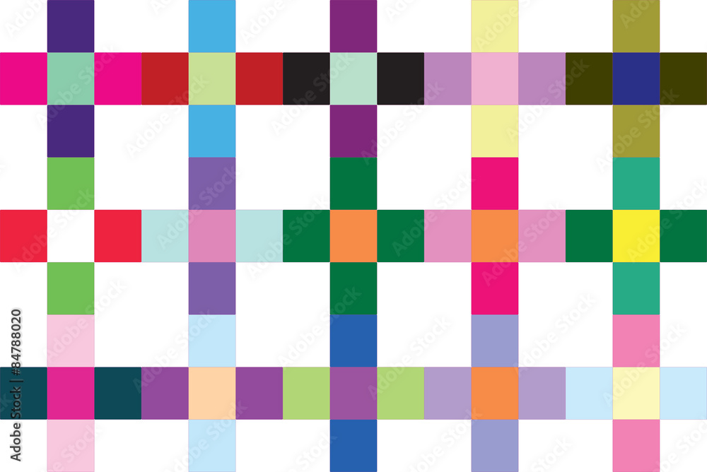 Squares in colors