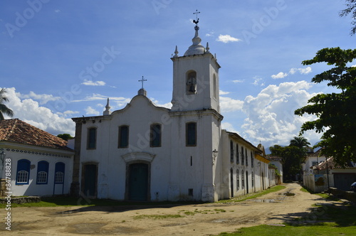 Igreja histórica de Paraty no Rio de Janeiro.