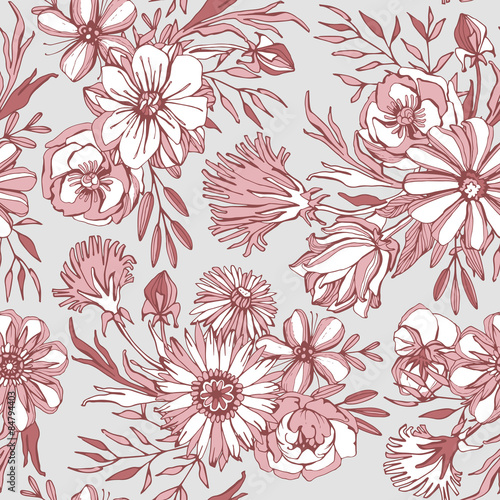 Seamless floral pattern. 