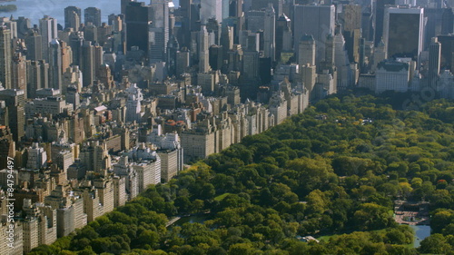 Aerial shot of Central Park, New York City