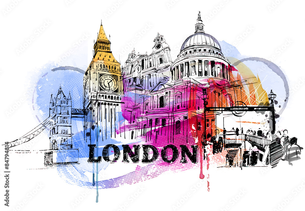 Obraz premium Sztuka w Londynie