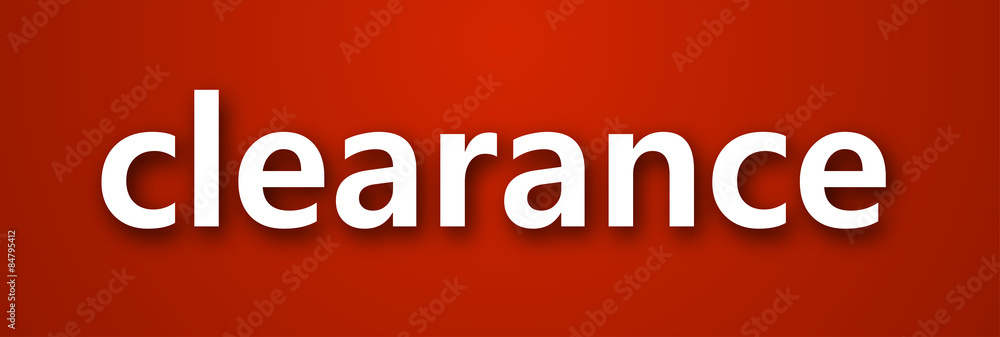 Paper clearance sign. Paper clearance sign.