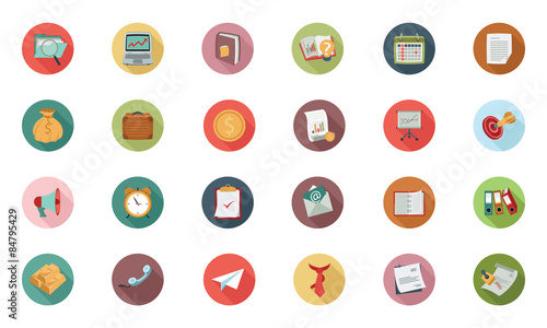 Business Flat Colored Icons 1
