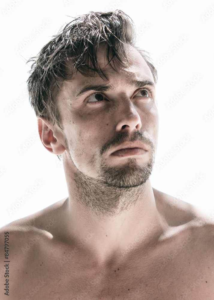 Obraz premium Handsome thoughtful young man