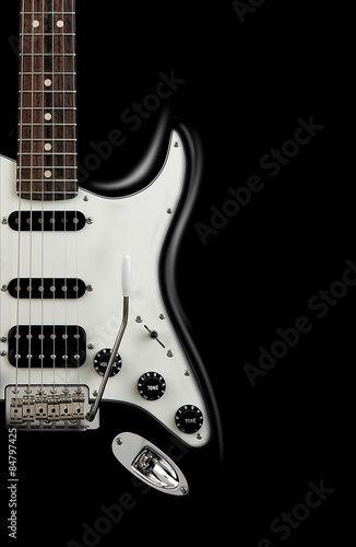 Photo Electric guitar shape Stratocaster