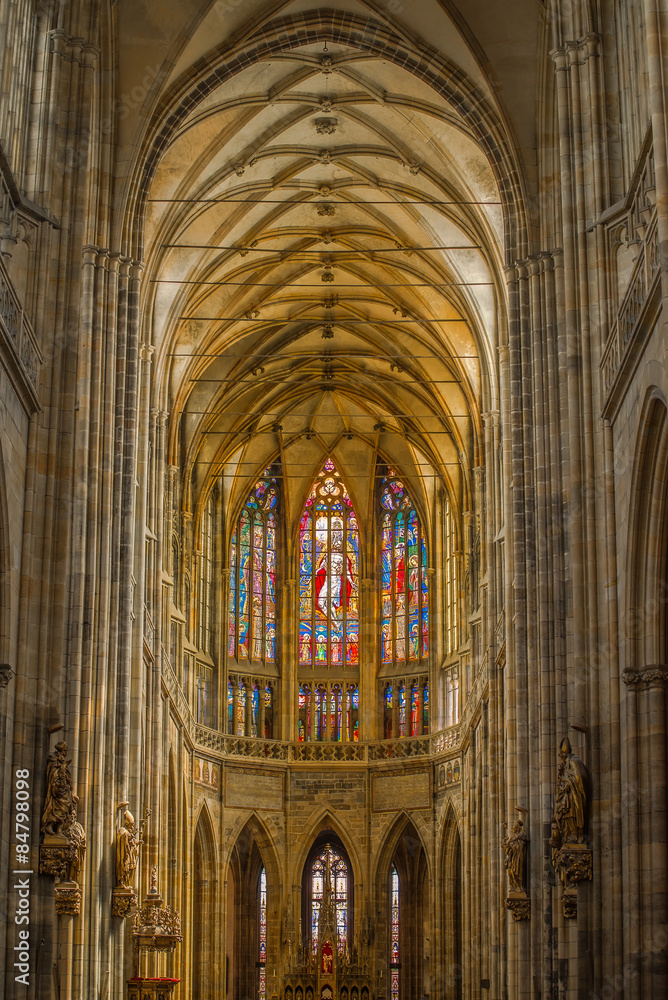 Prague Saint Vitus Cathedral Interior