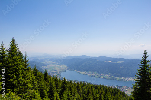 View To Lake Ossiach From Mt. Gerlitzen 