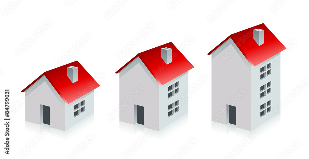 House. Real Estate. Grow Business Concept
