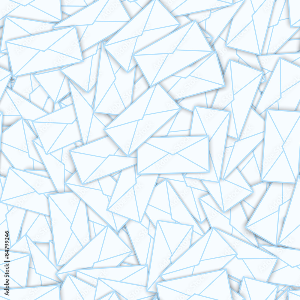 letters envelope seamless pattern