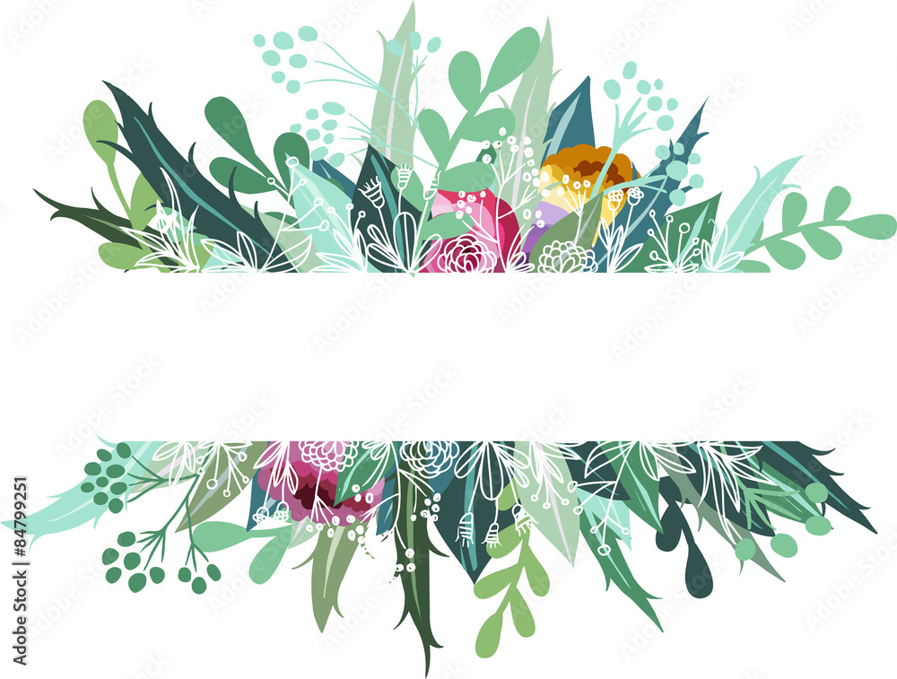 Floral banner