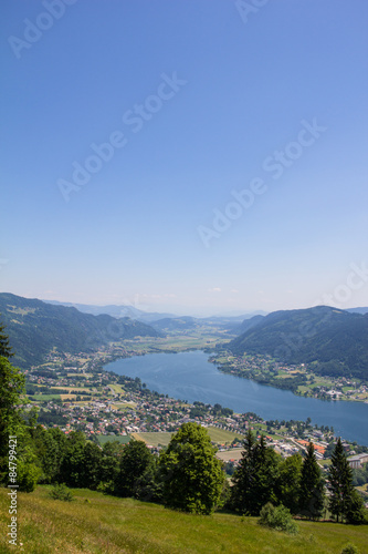 View To Lake Ossiach From Mt. Gerlitzen