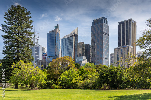 Fototapeta Naklejka Na Ścianę i Meble -  Panorama-Aufnahme von der Downtown von Sydney