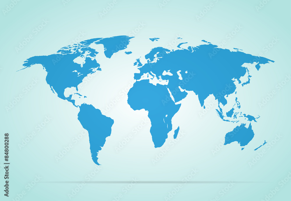World map vector illustration on gray background stylish