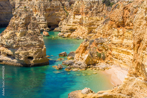 Praia da Marinha - Beautiful Beach Marinha in Algarve, Portugal