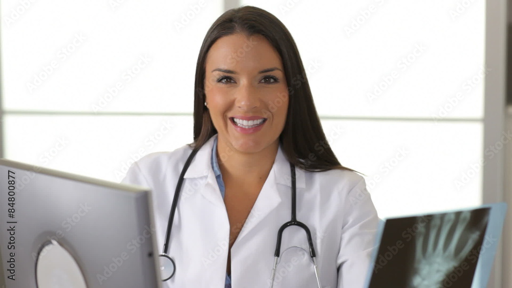 Portrait of happy female doctor Portrait of happy female doctor