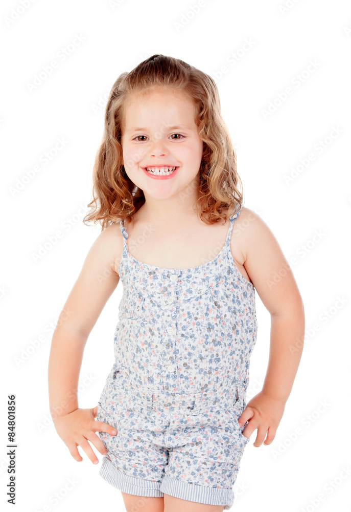 Cute little girl with three year old smiling Cute little girl with three year old smiling