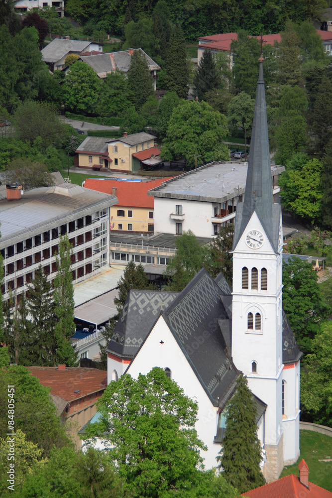 St Martin's Church. Bled, Slovenia