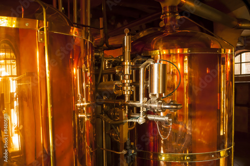 Copper container for whisky.