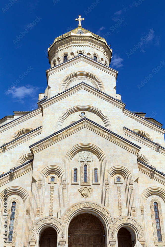 The Holy Trinity Cathedral commonly known as Sameba is the main Georgian Orthodox Christian 