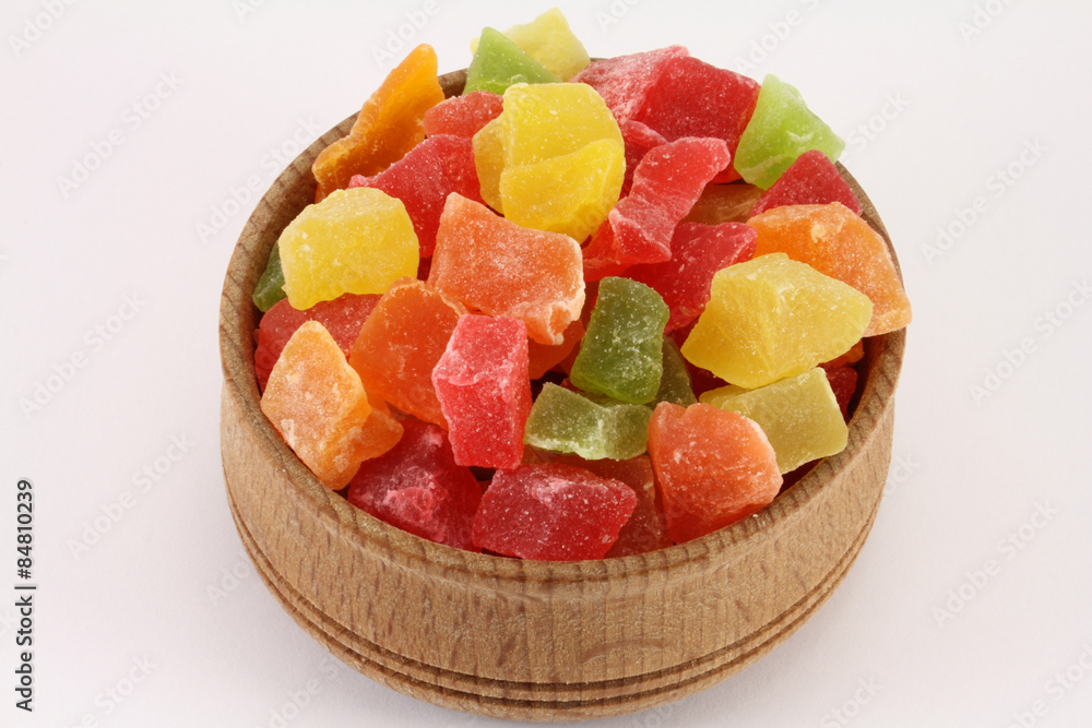 Dried pineapple(candied fruits) in a circular form Dried pineapple(candied fruits) in a circular form