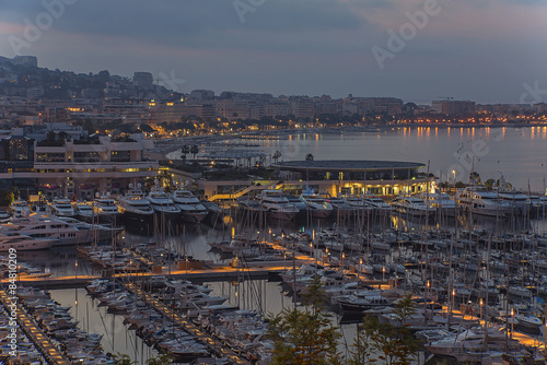 Cannes and it's harbor viewed from le Suquet #84810209