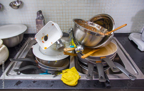 Dirty utensil on the kitchen