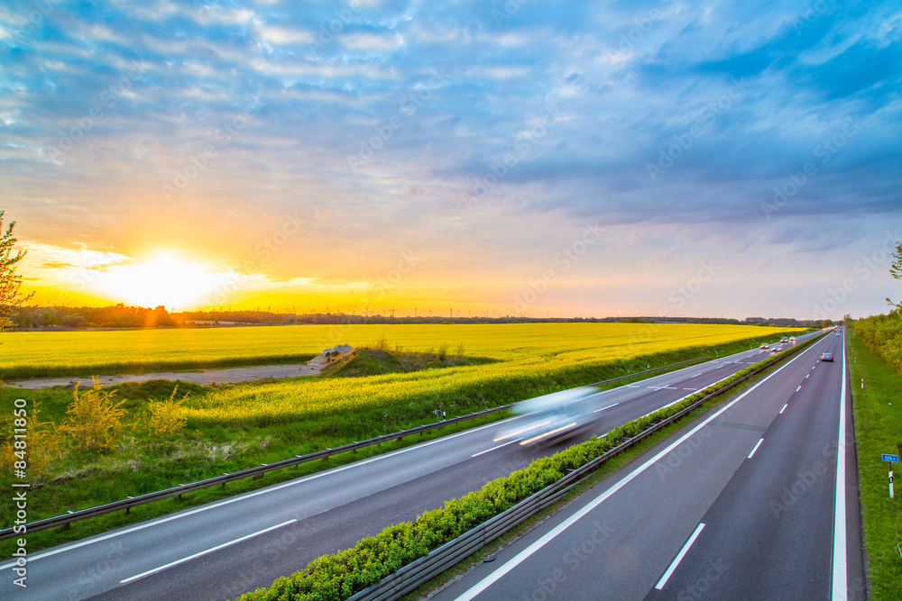 Fototapeta premium Autobahn - Germany